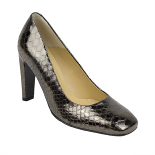 Women's shoes elegant high heel 9 cm with snakeskin effect 19005-01SNAKE