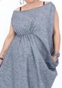 Rochie maxi lunga de linen Ilina fashion 