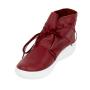 Women's red leather boots 33045