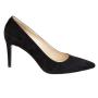 Women's black high heel 9 cm suede shoes 917100-2
