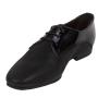 Women's black leather shoes 32940