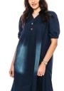 Wide denim dress oversize model Avangard
