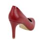 Women's shoes elegant high heel 9 cm red genuine leather 19122RED