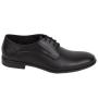 Men's black leather evening shoes 33161
