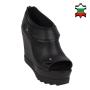 Women's summer black colour boots 33712