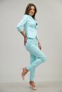 Pantaloni de dama albastru deschis 62203-401