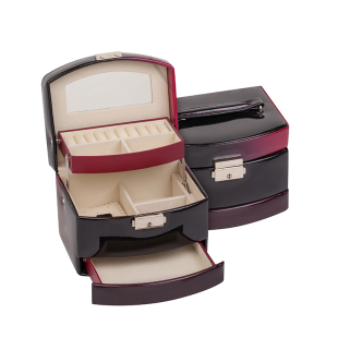 Кутия за бижута 16 см х 14 см х 13 см Burgundy New Wish