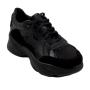 Дамски спортни кожени маратонки в черен цвят 3062BLACK