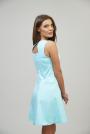 Rochie de dama albastra din material de bumbac 72107-401