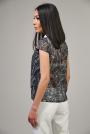 Women's blouse with lace and collar 82104-171