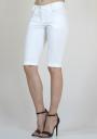 White cropped jeans with cuffs RUMENA