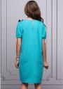 Women's elegant dress with short sleeves mint color Avangrard 