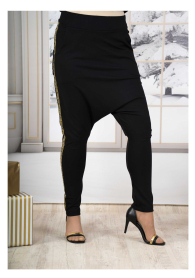 Women's pants type poture with golden edging  Avangard