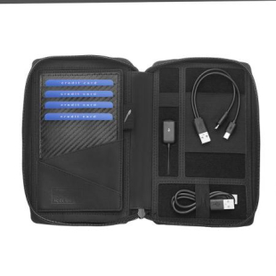 Leather case organizer with power bank SFW03