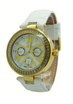 Мултифункционален елегантен дамски часовник с кристали Swarovski Lee Cooper LC-1312L-F