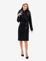 Long coat in black color 11815-3