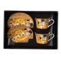 Coffee cups 2 pieces with reproduction The Kiss by Gustav Klimt 991721