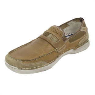 Men's moccasins made of genuine leather in light brown color Josef Seibel 21242