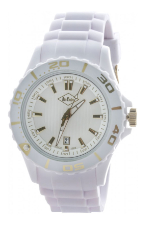 Бял мъжки спортен часовник Lee Cooper LC-1444G-C