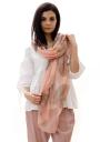 Women's peach scraf with mandala print PIMAVERA