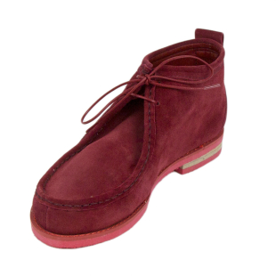 Pantofi în nuanță bordo din velur natural pentru femei 33042