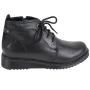 Women's clark shoes black with ties and zipper