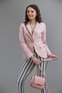 Women's jacket in pink color and fitted cut 42103-701