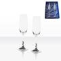 Set 2 pahare de sampanie Kings Pewter