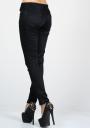 Black trousers with lace side elements BF RUMENA