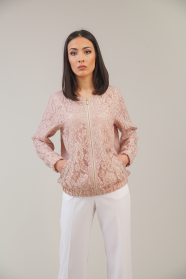 Women's bomber jacket in champagne color 42121-272
