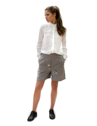 Women's shirt with white lace board 4176-19
