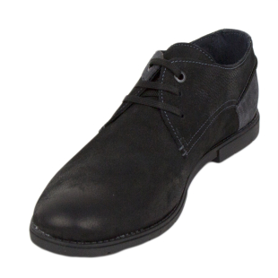 Men's blue suede leather shoes 33553
