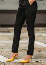 Women's suit made of multicolored shirt and black trousers Avangard