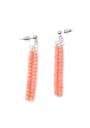 Pretty Light Pink Earrings with Long Shape Dannyra Jewels