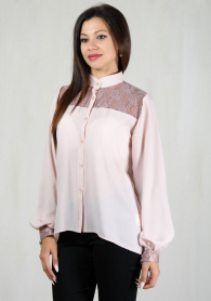 Cămaşă în tentă roz de damă RUMENA