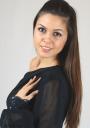 Черна парти рокля с шифон ръкав и маншет с пайети RUMENA