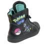 Women's shoes sport casual black leather with pokemons