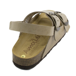 Дамски сандали с анатомична подметка в светло кафяв цвят M15-21-121BEIGE
