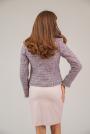 Elegant women's boucle jacket in pink color 42119-922