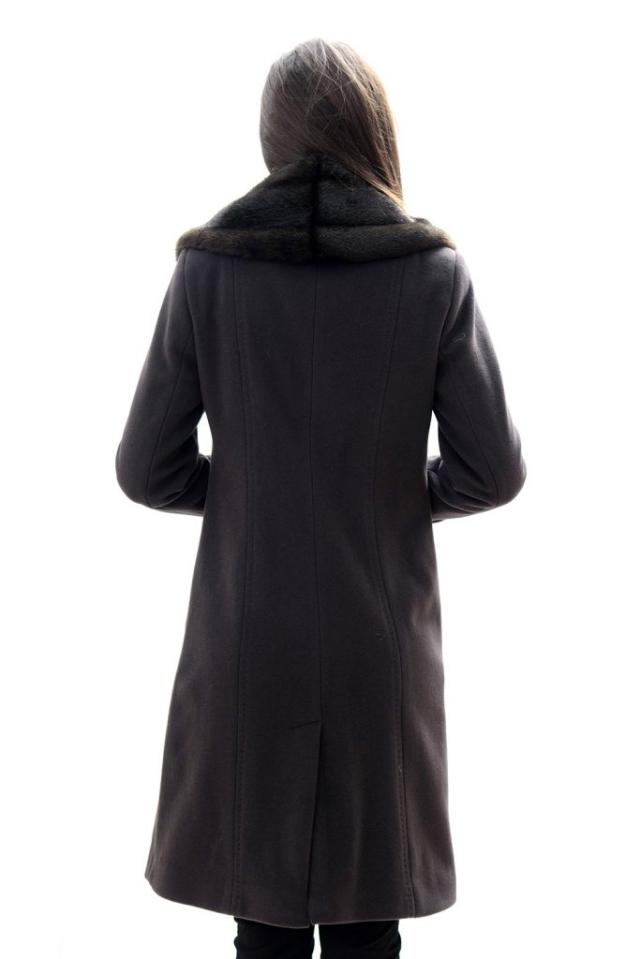 Ladies long dark brown coat Radek's Collection Women's coats bg
