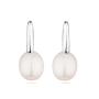 Silver Earrings with natural white pearls CAA090EW Swan