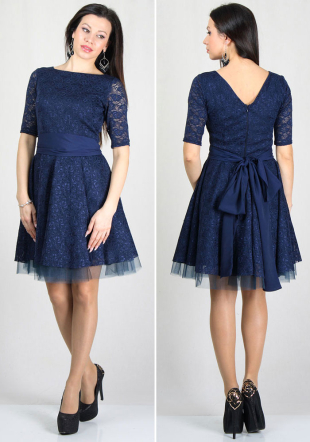 Rochie de culoare albastră BF RUMENA