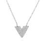 Silver necklace with zircons XH1311N Swan