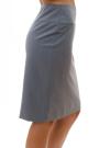 Ladies classic skirt in gray gabardine 51803-902