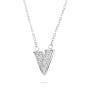 Silver necklace with zircons XH1311N Swan