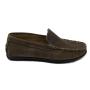 Мъжки мокасини в кафян цвят естествена кожа 095BROWN
