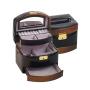Jewellery Box 16 cm х 14 cm х 13 cm Brown New Wish
