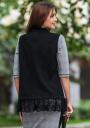 Women's blouse suit with lace and Avangard skirt