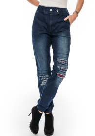 Women's jeans with patches and pockets Avangard