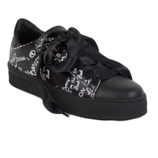 Women's low sneakers in white and black MATISA51